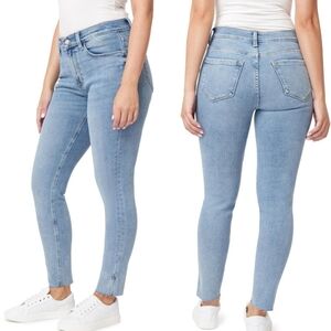 NWT Kensie Jeans Kelsey High Rise Skinny Raw Edge Hem